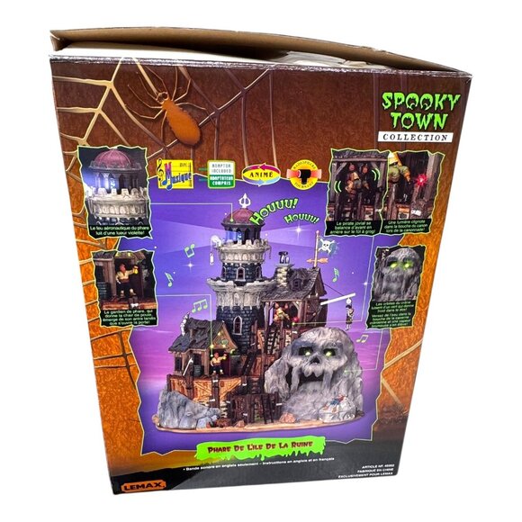 Lemax Spooky Town Isle Of Doom Lighthouse Animated & Sound Halloween Decor READ - Picture 6 of 15
